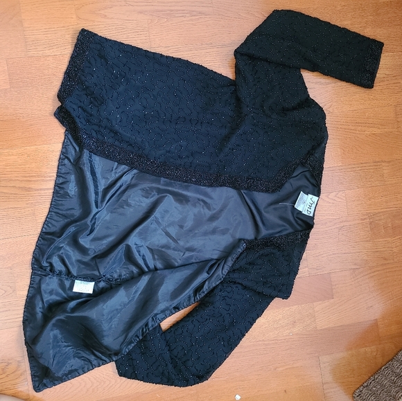 Sz M Beaded evening jacket - Picture 5 of 5